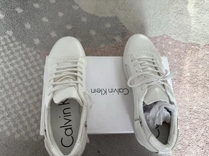 Zapatillas blancas Calvin Klein talla 7 - Imagen 1 de 7