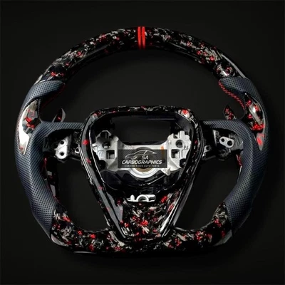 Volante Toyota Camry Corolla RAV4 2018–2023 forjado fibra de carbono upgrade - Imagem 1 de 4