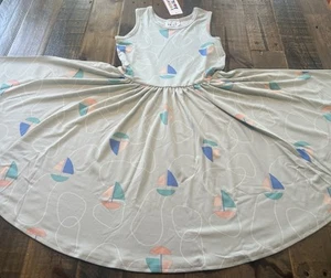 Dot Dot Smile size 7 girls sailboat tank twirl dress new - Picture 1 of 5