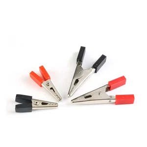 10x Krokodil Klemmen Krokoklemme Abgreifklemme Isolierte Batterie klemmen - Picture 1 of 5