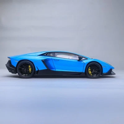 1/18 autoart lamborghini aventador anniversario LP720-4 blu no zonda mr s63 - Immagine 1 di 4
