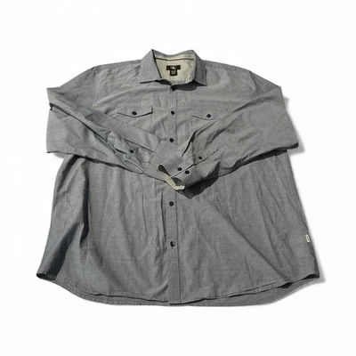Calvin Klein Men Gray Long Sleeve Button Down Shirt Size Xl - Image 1 of 4