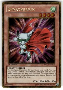 Yugioh! Dynatherium PGLD-DE014 Gold Secret Rare 1. Auflage NM - Bild 1 von 2