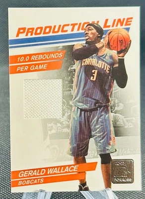 Camiseta deportiva 2010-11 Panini Donruss Production Line Materials Gerald Wallace # 096/399 Foto 1 de 2