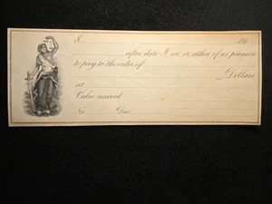 1910 ERA UNITED STATES ***UNISSUED*** {{BEAUTIFUL VIGNETTE}} PROMISSORY NOTE! - Picture 1 of 10