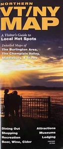 Northern VT / NY Map Guide Burlington Champlain Valley Stowe Middlebury And More - Picture 1 of 1