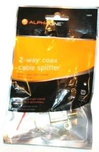 Divisor de cable coaxial de 2 vías Alphaline #10869 - Imagen 1 de 1
