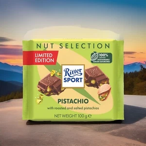 Limited Edition Ritter Sport Pistachio Chocolate Bar 1x100g Bar 🍫 - Picture 1 of 4