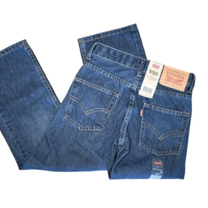 Levi's Boys Bottoms, 550 Relaxed Adjustable Waist Tapered Leg, Sz 8 Slim - Picture 1 of 12