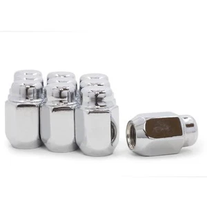 Lug Nuts Acorn 12x1.5 Chrome 20 Pieces 21mm 13/16 Hex fits Hyundai Kia - Picture 1 of 2