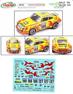 <decal Porsche Carrera RSR #108 Tour de France 1973 - arena decal 1/43 - Foto 1 di 1