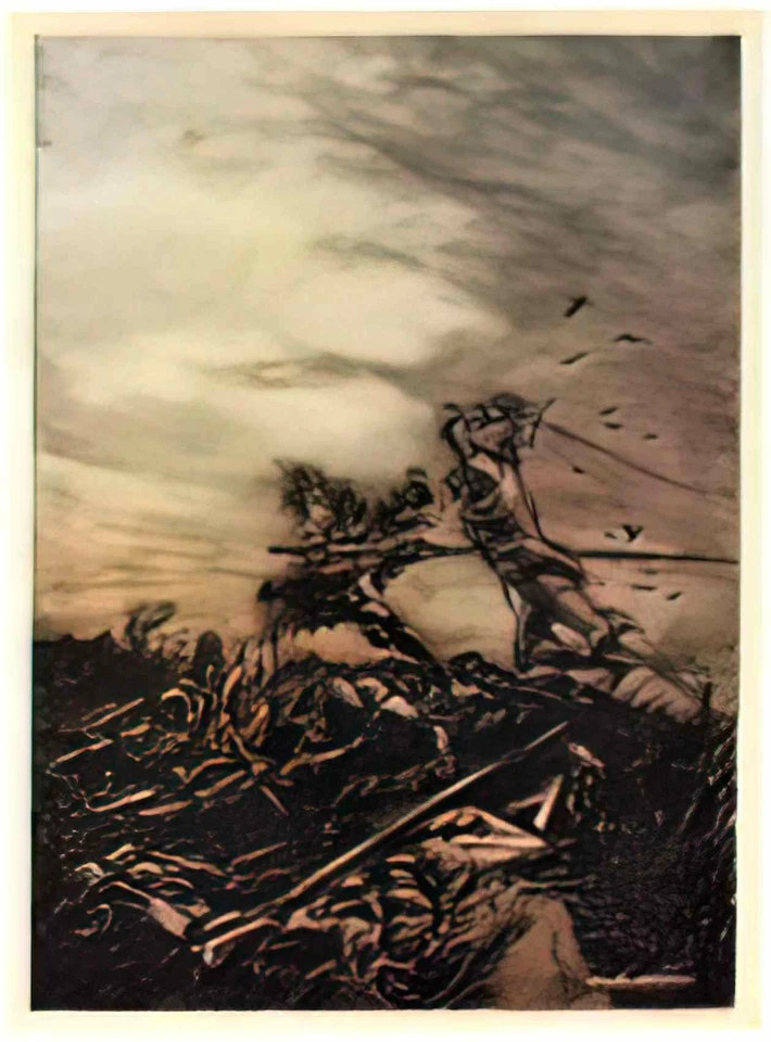 Arthur Rackham photo A4 the struggle between king arthur and modred - Image 1 of 1