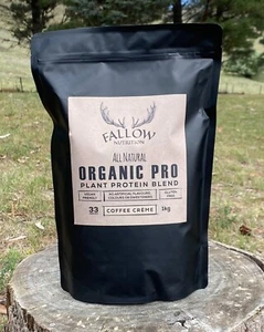 Organic Pro Plant Protein Blend 1kg Bag - Coffee Creme - Picture 1 of 5