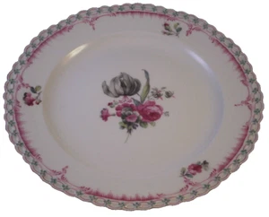 Antique WWI KPM Berlin Porcelain Floral Plate Porzellan Teller German Germany #2 - Picture 1 of 9