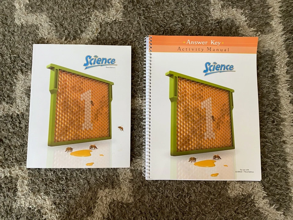 BJU Press Science 1- Student Textbook, Activity Manual Answer Key, Tests & Keys - Image 1 of 1