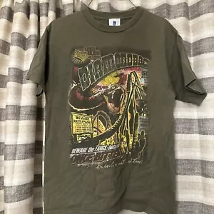 T-shirt Diamondback Roller Coaster King’s Island uomo M Cedar Fair oliva - Foto 1 di 4