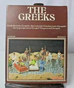 Vintage Atlantic The Greeks Ho Scale Greek Life in the Acropolis 66 Teile komplett - Bild 1 von 15