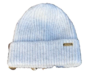 Gorro Morgan BARBOUR Establecido 1894 Gris Claro Brillo Tejido Sombrero Talla Única - Imagen 1 de 3