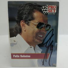 1991 Pro Set Felix Sabates #88 Autographed
