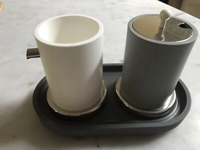Alessi Sugar & Creamer Set, Ettore Sottsass, Bombe, Rare - Image 1 of 4