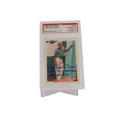 1992 Bowman Мариано Ривера подлинный авто класса PSA 10 РЕДКАЯ низкий POP!!!! - Изображение 1 из 2
