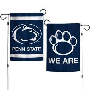 PENN STATE NITTANY LIONS 2 SIDED GARDEN FLAG 12"X18" YARD BANNER OUTDOOR RATED - Picture 1 of 1