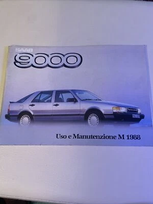 Saab 9000 MY 1988 Libretto Uso E Manutenzione  - Immagine 1 di 4