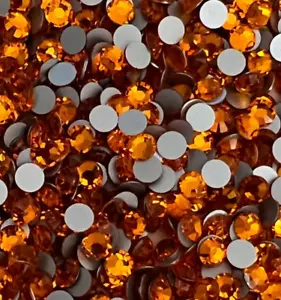SUN Orange 2.8mm 10ss IHC Stellar Austrian Crystal A293 Flatback Rhinestone 1440 - Picture 1 of 4