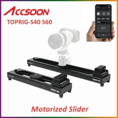 Accsoon TOPRIG S40 S60 APP Electric Camera Video Tracking Slider Rail Stabilizer - Image 1 of 4