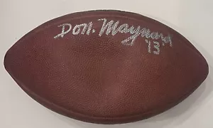 Don Maynard Autograph Signed Wilson NFL Football Jets HOF JSA - Picture 1 of 4