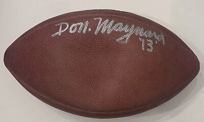 Don Maynard Autograph Signed Wilson NFL Football Jets HOF JSA - Image 1 of 4