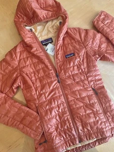 NEW! PATAGONIA Women Nano Puff Hoody Jacket—(S)—“SIENNA CLAY” (Pink Orange) - Picture 1 of 9