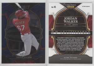 2023 Panini Select Concourse Blue Jordan Walker #45 Rookie RC