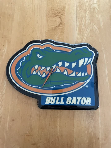 Rare Collectible University of Florida UF Gators Fan Man Cave Wall Decor Clock Cover