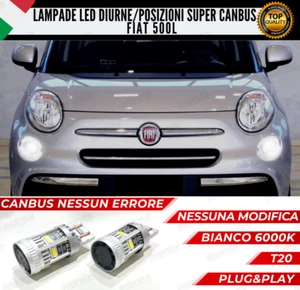 PAIR T20 LED CANBUS DAYTIME / FIAT 500L POSITIONS REAL 100% NO ERROR PLUG/PLAY - Picture 1 of 4