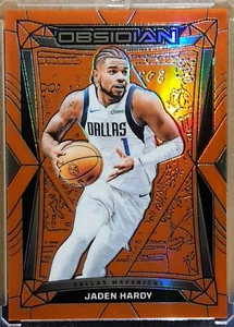 2023-24 Obsidian - Jaden Hardy - Orange Electric Etch SSP /99 - Mavericks #8 SP - Picture 1 of 2