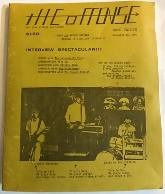 RARE PUNK ZINE ~ The Offense ~ 1981 ~ Interviews: U2, Psych Furs, Killing Joke - Image 1 of 4