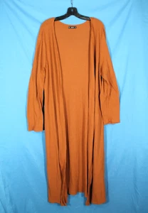 SHEIN leichte WAFFELSTRICK vorne offen ROSTBRAUN Strickjacke Staubtuch KIMONO 3XL - Bild 1 von 4