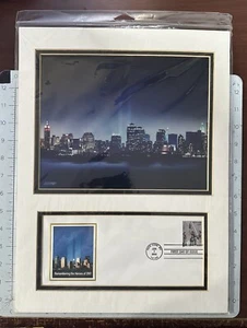 2002 USPS 9/11 First Day of Issue Matted Photo "Heroes - Ground Zero" USA Sealed - Picture 1 of 1