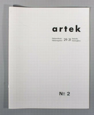 1939 Artek catalogue of Alvar Aalto Furniture  2002 fascimile/reprint - Image 1 of 4
