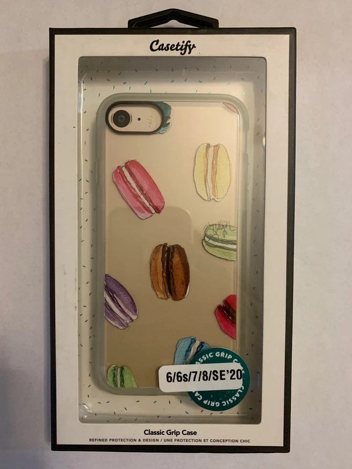 Funda Casetify Classic Grip para Apple iPhone 6/6S/7/8/SE20'- Transparente/Macarons Foto 1 de 1