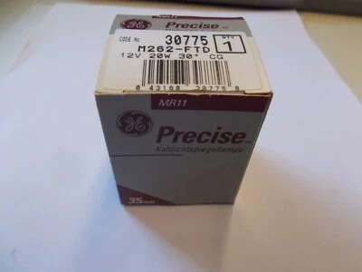 GE Precise MR11, Dichroic Mirror Lamp, 35 MM, 30775, 12V, 20 W, #X- 13-5 - Image 1 of 4