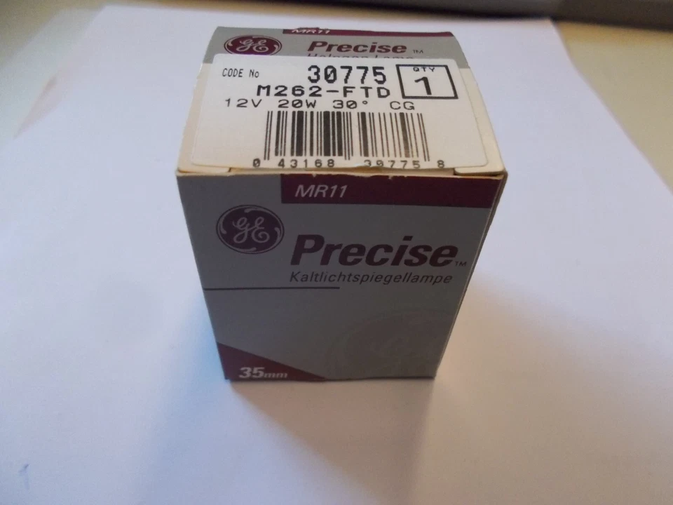 GE PRECISE MR11, Cold Light Reflector Lamp, 35 Mm, 30775, 12V, 20 W, #X- 13-5 - Image 1 of 4