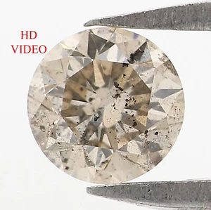 0.33 Ct Natural Loose Round Cut Diamond 4.40 MM Brown Color Round Diamond KQ1068 - Picture 1 of 8