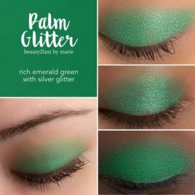 Palm Glitter ShadowSense, a rich emerald green with silver glitter. New sealed. - Image 1 of 4