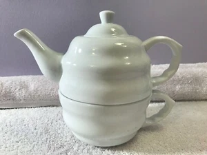 Verdici 3 teilige individuelle Teekanne mit Deckel sitzt auf Tee- oder Kaffeetasse MAX2075 - Bild 1 von 8