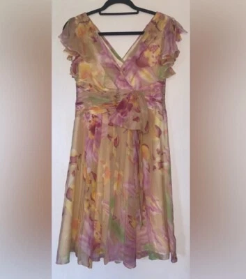 Vintage Silk Cold water Creek Watercolor Dress  - Image 1 of 4