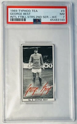 Typhoo Tea International Football Stars 1969 - George Best - PSA 7 - Fútbol Foto 1 de 4