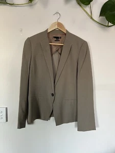 SABA Olive/Brown Blazer Jacket SIZE 12 AU/8 US Work Office Australian Neutral - Bild 1 von 8