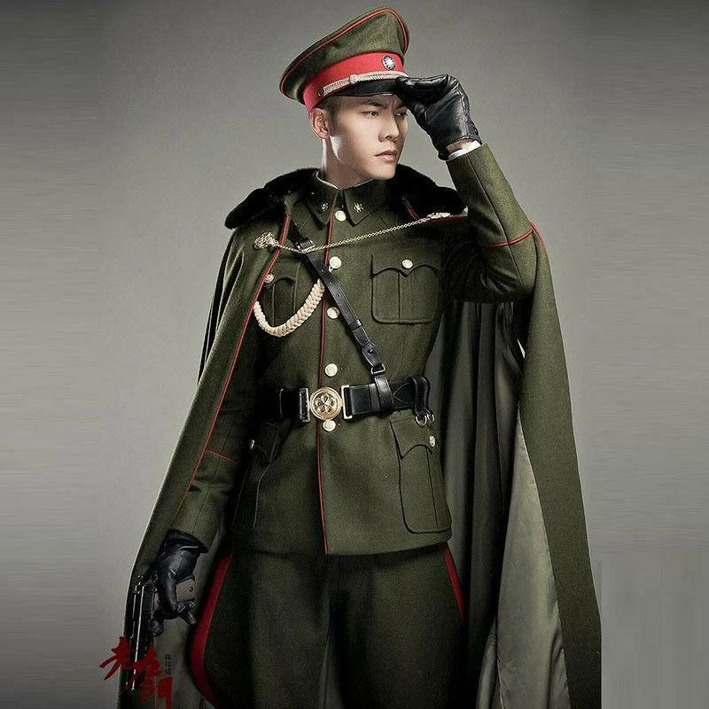 Male Cosplay New Military Army Uniform Costume Outfits Party Full Suit Sets - Изображение 1 из 4
